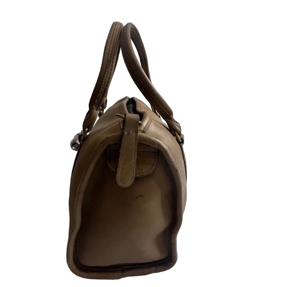 Vintage Coach NYC Madison Satchel Large 9615 Putty 1980s - Picture 10 of 16